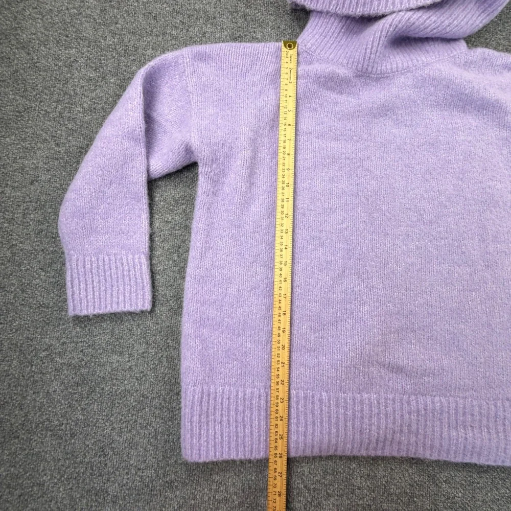 Banana Republic Alpaca Blend Turtleneck Sweater‎ Lilac Purple Oversized XL NEW